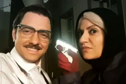 ببینید| بهرام رادان اینگونه مهناز افشار را یک دقیقه سر کار گذاشت!