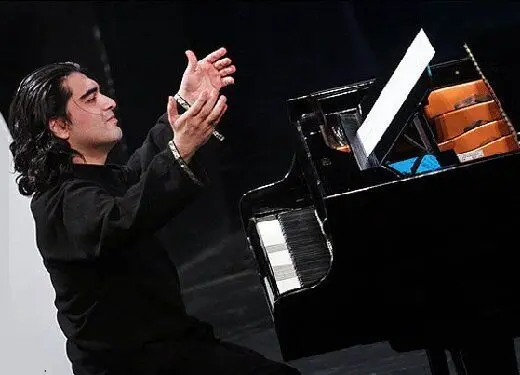 برعکس پیانو زدن سامان احتشامی و تعجب مهران غفوریان + فیلم