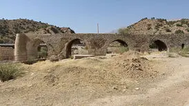 مرمت‌ غیر اصولی پل ساسانی «پاتاوه»
