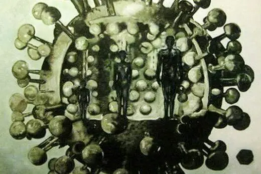 هنرمند ایرانی ۸ سال پیش تصویر کرونا را به چین برد