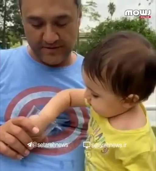 رونمایی رامبد جوان از دخترش/ ویدئو