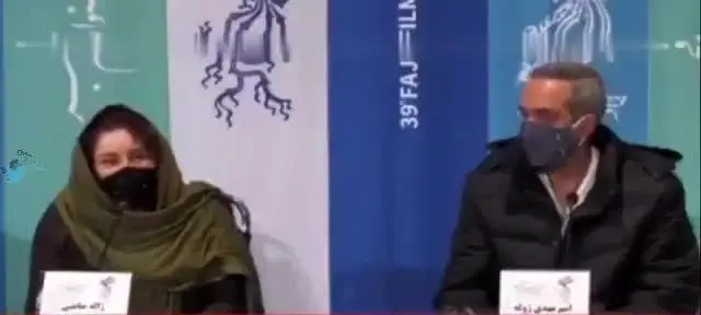 شوخی رضا عطاران با نحوه ماسک زدن ژاله صامتی/ ویدئو