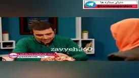 شوخی امین زندگانی با لمس دستش توسط مهمان خانم/ ویدئو