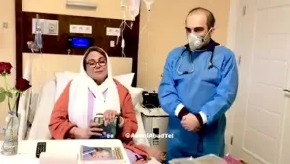 بهبود قابل توجه گوهر خیراندیش/ سطح اکسیژن این بازیگر تا ۹۴ درصد بالا آمد/ ویدئو