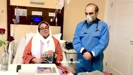 بهبود قابل توجه گوهر خیراندیش/ سطح اکسیژن این بازیگر تا ۹۴ درصد بالا آمد/ ویدئو