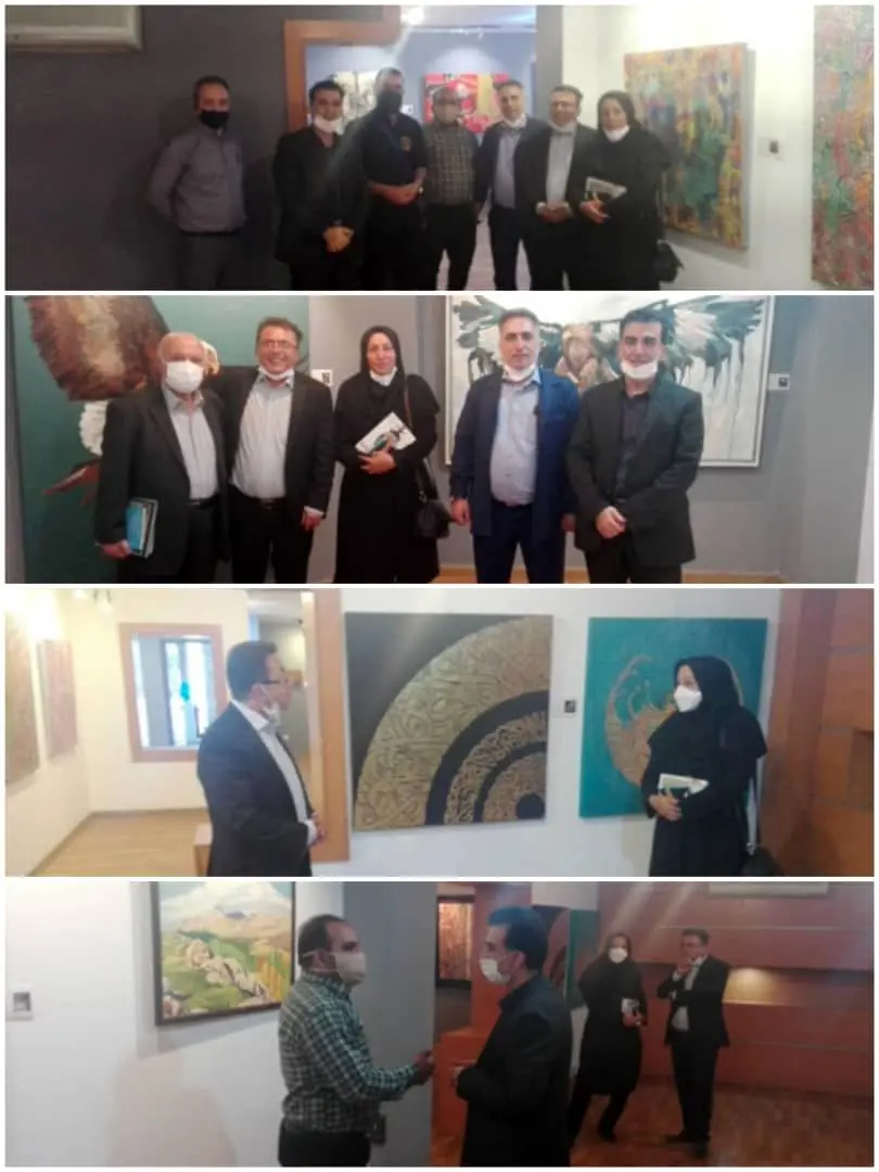 ملاقات ورزش و هنر در گالری گل نرگس