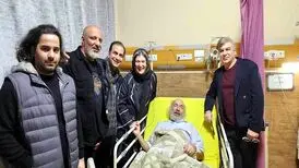 عیادت بازیگران و دست اندرکاران سینما و فیلم از کیانوش عیاری/ تصویر
