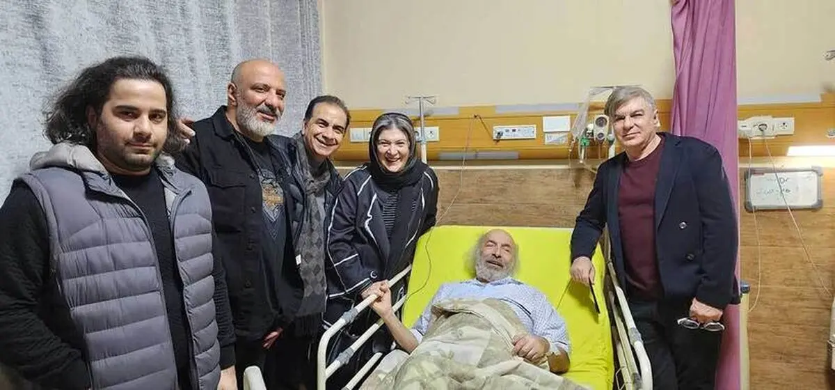 عیادت بازیگران و دست اندرکاران سینما و فیلم از کیانوش عیاری/ تصویر
