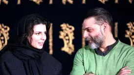 لیلا حاتمی و پیمان معادی در فیلم احسان علیخانی
