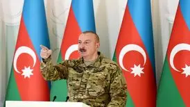 (ویدئو) واکنش جنجالی مجری تلویزیون به رجزخوانی‌های الهام علی‌اف