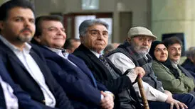 دیدار ابراهیم رئیسی و عباس قادری در حاشیه یک مراسم/ عکس
