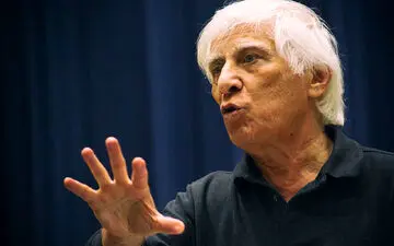 بهرام بیضایی در کنار شهرام ناظری/ عکس