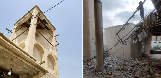 تصاویری از زخم زلزله در لافت