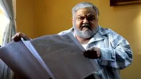 تغییر چهره جدید اکبر عبدی با موهای رنگ شده/ عکس
