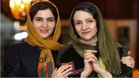 گلاب آدینه و ژاله صامتی با دخترانشان همبازی شدند