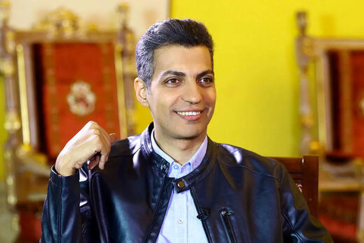 دیدار عادل فردوسی‌پور با مجری زن تلویزیون/ عکس
