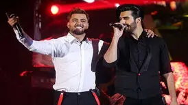بغض و گریه خواننده ماکان‌بند در کنسرت
