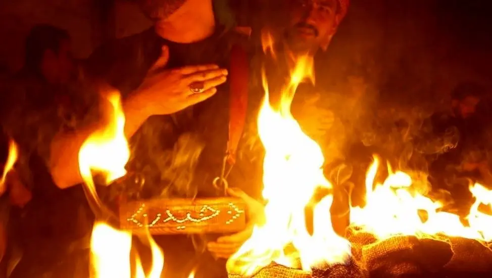 مراسم دیدنی مشعل‌گردانی نجفی‌های مقیم قم
