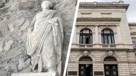 کشف مجسمه باستانی هنگام ساخت‌وساز
