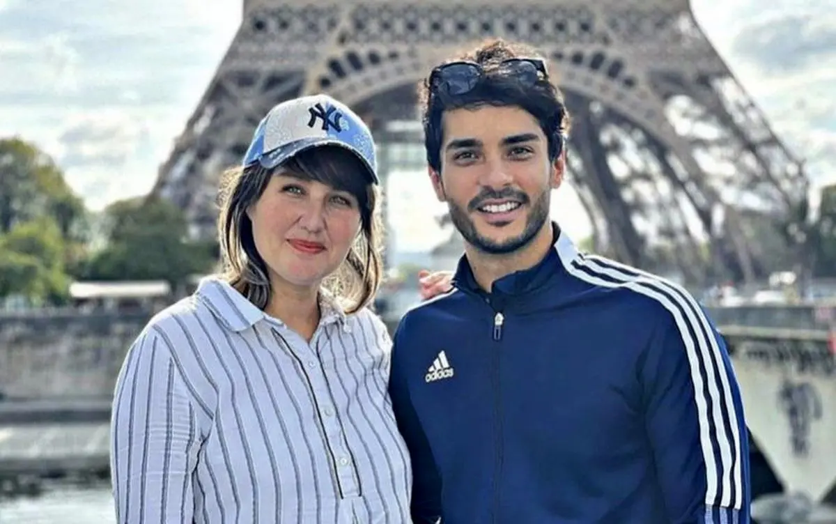 همسر ساعد سهیلی بدون حجاب در تلویزیون ایران
