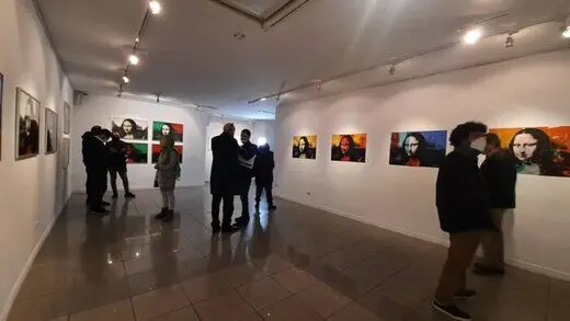 هنرمند ایتالیایی با ۳۵ مونالیزا به تهران آمد
