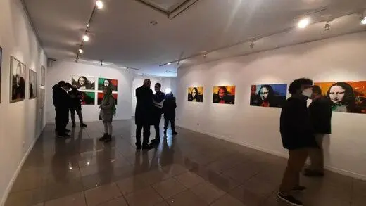 هنرمند ایتالیایی با ۳۵ مونالیزا به تهران آمد