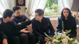 تصاویری تازه از سالار عقیلی و احسان خواجه‌ امیری در منزل گلپا
