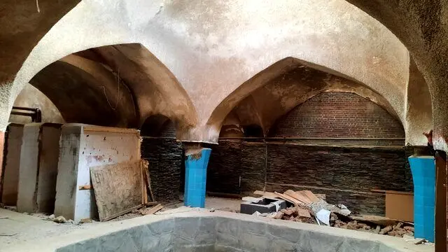 «خرابکاری» یک سریال تلویزیونی در حمام تاریخی +  عکس
