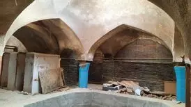 «خرابکاری» یک سریال تلویزیونی در حمام تاریخی +  عکس