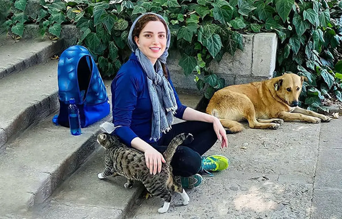 بهنوش طباطبایی در حال تمرین تئاتر / عکس
