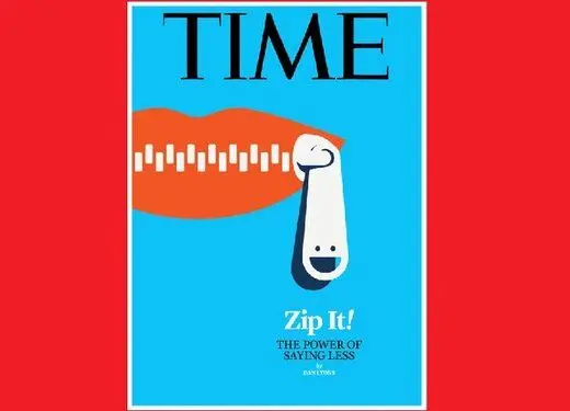 طرح مجله تایم در ستایش کم‌حرفی!
