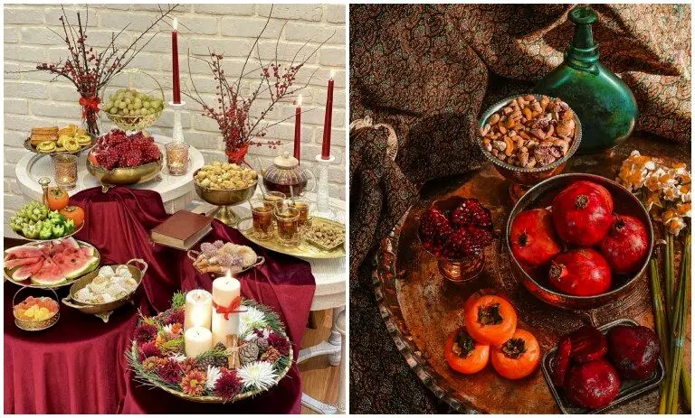 سفره شب یلدا ۱۴۰۴؛ تزییناتی که در این سال ترند می‌شود