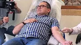 واکنش بازیگران و ورزشکاران هنگام اهدای خون