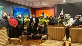 شهرام ناظری در اختتامیه یک نمایشگاه
