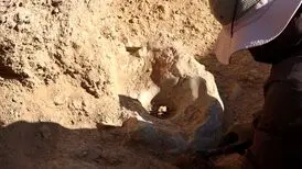کشف دروازه‌ دوره اشکانیان در خراسان شمالی/ پاشنه سنگی دو هزار ساله دروازه درست سرجای خودش پیدا شد