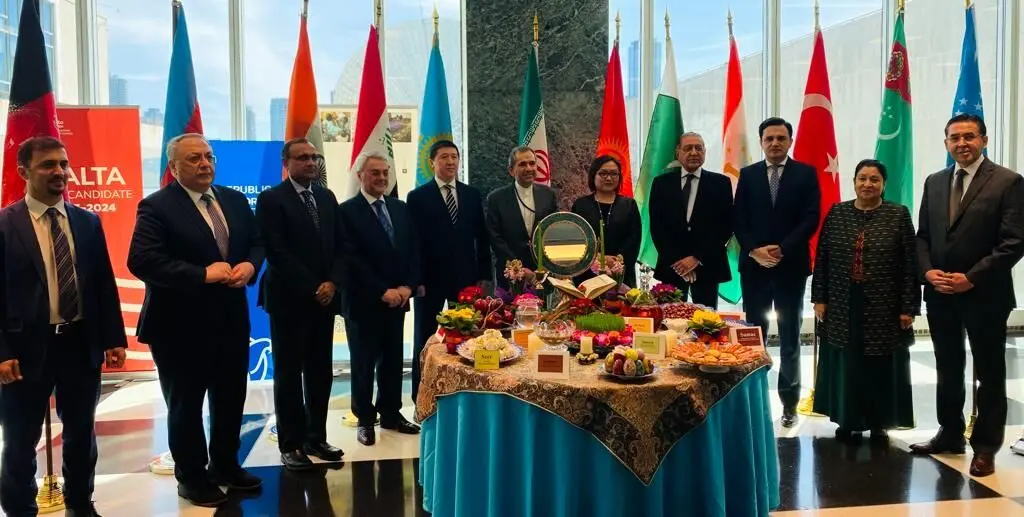 سفره هفت سین ایران در سازمان ملل و حضور گوترش و حافظ خوانی روانچی