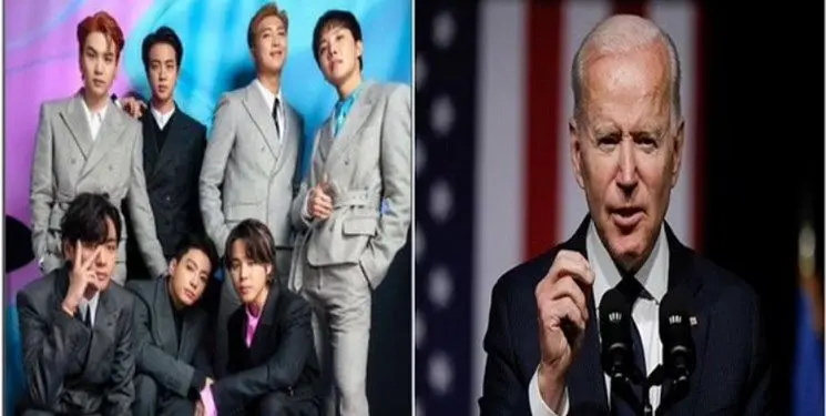 بایدن گروه بی‌تی‌اس را به کاخ سفید دعوت کرد/رئیس‌جمهور آمریکا با کمک مخنث‌ها به جنگ نفرت‌زدایی از آسیایی‌ها می‌رود!
