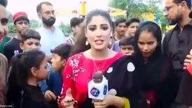 (ویدئو) سیلی زدن خبرنگار زن به یک پسر جنجالی شد