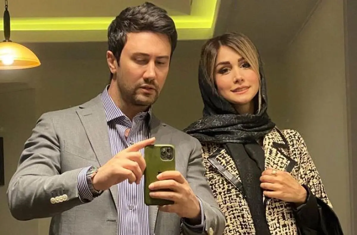 قاب دو نفره جدید شاهرخ استخری و همسرش