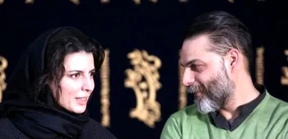 نوید محمدزاده و لیلا حاتمی در فیلم روستایی نیستند