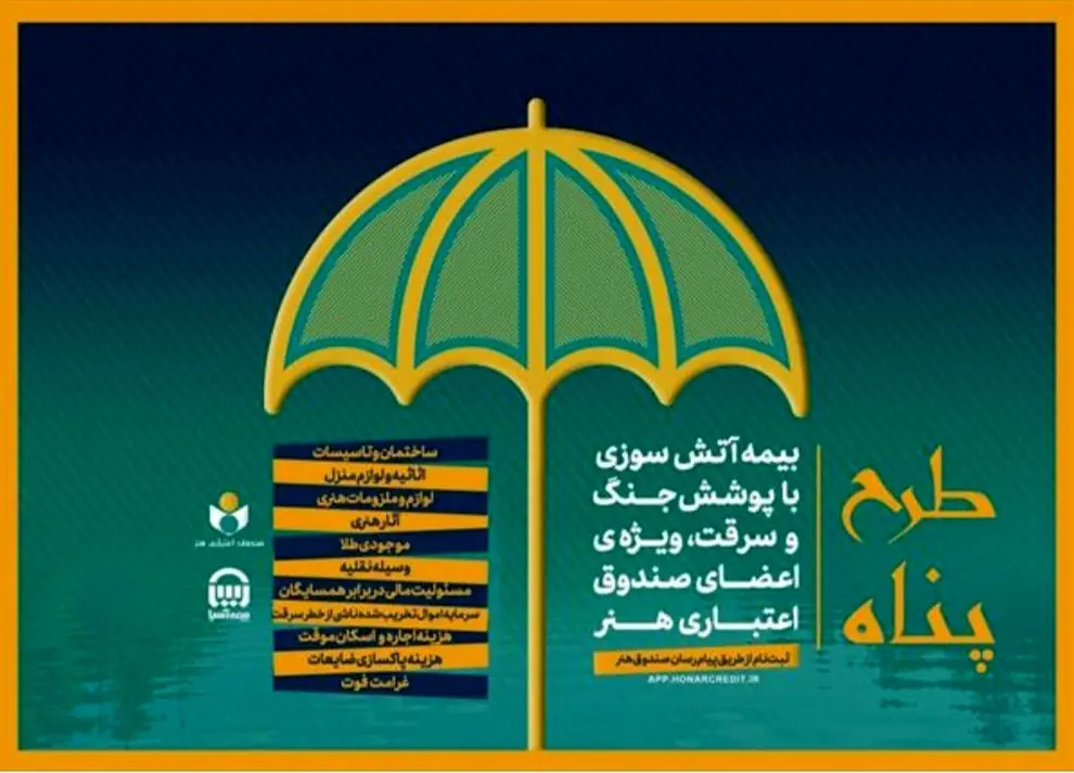 ارائه بیمه آتش سوزی منازل مسکونی با پوشش جنگ و سرقت ویژه اصحاب فرهنگ و هنر؛ بیمه آتش‌سوزی با پرداخت ۱۸۳ هزار تومان