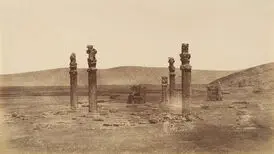 اولین عکس از لوح طلایی تخت جمشید
