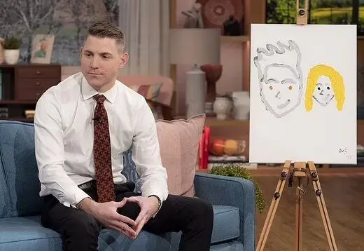 عکس| مردی که با زبان درازش نقاشی می‌کند، رکورد گینس را زد
