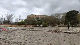 پس از حمله هوایی؛ شکاف‌های جدیدی در قلعه فلک‌الافلاک آشکار شده است
