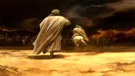 وداع با حضرت علی‌اکبر (ع) موضوع نقاشی جدید حسن روح‌الامین

