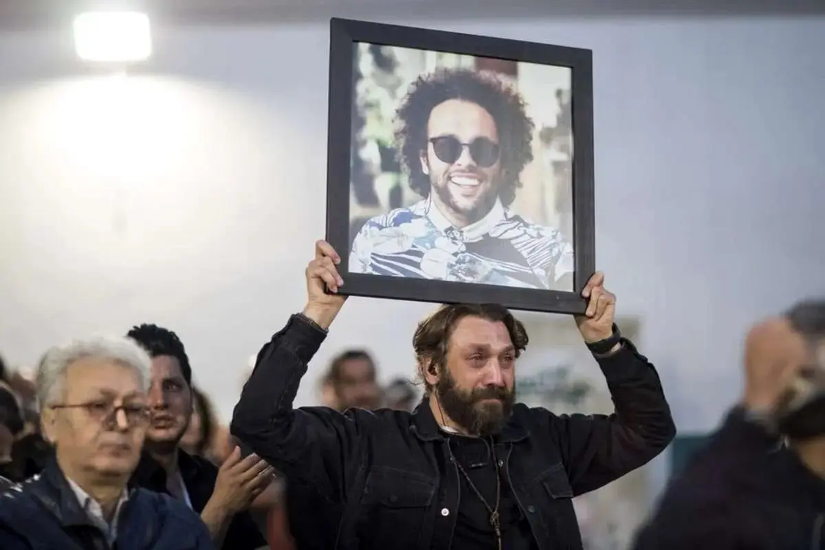 سنج و دمام زنی در مراسم یادبود جواد گنجی
