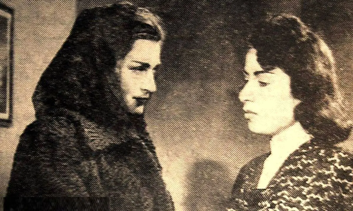 ژاله علو کنار دلکش و ناصر ملک‌مطیعی؛ او با این فیلم ستاره شد
