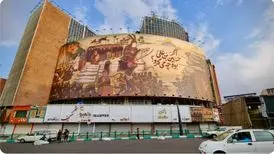 دیوارنگاره جدید میدان ولیعصر؛ اگر حسین‌بن علی (ع) بود، چه می‌کرد؟
