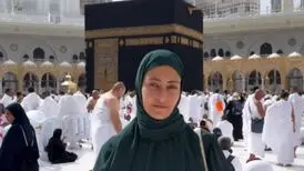 بازیگر و مدل مشهور ترک به حج رفت