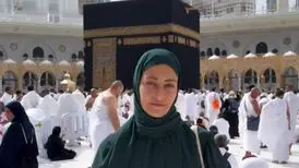 بازیگر و مدل مشهور ترک به حج رفت